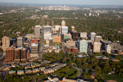arial photo of clayton, mo